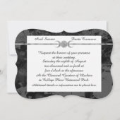 Invitation Gothique Triple Moon Floral Mariage Handfasting St (Devant)