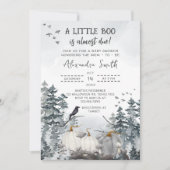 Invitation Gothique Un Petit Baby shower Boo (Devant)
