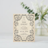 Invitation Gothique vintage (Debout devant)