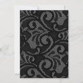 Invitation Gothique Vintage Arc Noir Mariage Nuit avant (Dos)