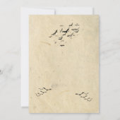 Invitation gothique Vintage du parti Halloween (Dos)