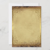 Invitation Gothique Vintage Halloween annuel Costume Party (Dos)