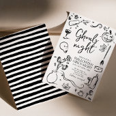 Invitation Gouls Nuit Adulte Halloween Filles Fête de nuit