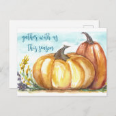 Invitation gourde (Devant / Derrière)