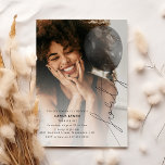 Invitation Gourde de ballons Forty | Photo 40e fête d'anniver<br><div class="desc">Embrassez le 40e chapitre de votre vie avec nos invitations d'anniversaire tendance et uniques. Avec une typographie chic et une chaîne de ballons 'quarante' sur un fond de photo,  nos invitations sont sûres de donner le ton pour une fête d'anniversaire qui sera rappelée pendant des années.</div>