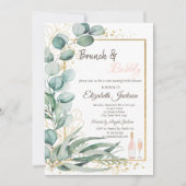 Invitation Goûter du vin Eucalyptus Brunch & Bulles (Devant)