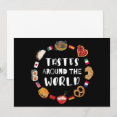 Invitation Goûts à travers le monde (Devant / Derrière)