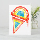 Invitation goutte de glace arc-en-ciel (Debout devant)
