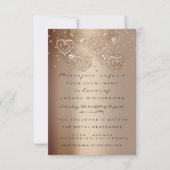 Invitation Gouttes de paillettes étincelantes Fête du thé pou (Devant)