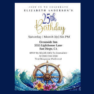 Invitation Gouvernail de Voile Naulique 21e Anniversaire