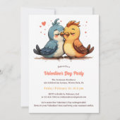 Invitation Govebirds de Saint-Valentin (Devant)