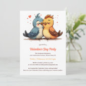 Invitation Govebirds de Saint-Valentin (Debout devant)
