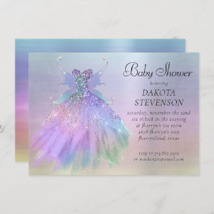 Invitation Gown Ethereal Fairy Wing   Rainbow Pastel Sheen