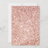 Invitation Gown étincelant Blush Floral Rose Or Quinceanera (Dos)