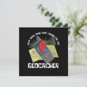 Invitation GPS Location Trackers Navigational Gift Geocaching (Debout devant)