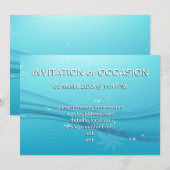 Invitation grâce bleue (Devant / Derrière)