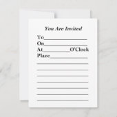 Invitation Grace et style (Dos)