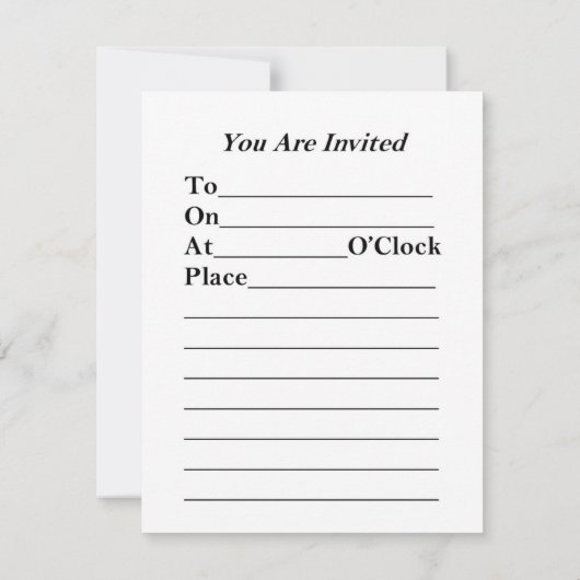 Invitation Grace et style (Dos)