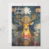 Invitation Grâce sacrée | Conception de cerf (Devant)