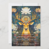 Invitation Grâce sacrée | Conception de cerf (Dos)