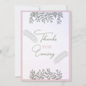 Invitation Graceful Garden Soiree in Sobar Rose Bliss encadré (Dos)