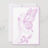 Invitation Graceful swan with butterfly wings (Devant)