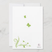 Invitation gracieuse de fougères (Dos)