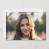 Invitation Grad 2025 Blue Neon Graduation Photo Party (Dos)