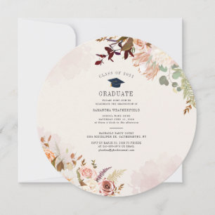Invitation Grad 2025 Floral Graduation Party