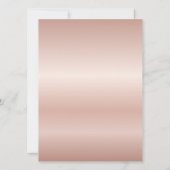 Invitation Grad 2025 Rose Parties scintillant d'or de la part (Dos)