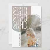 Invitation Grad '25 Arc Photo Wavy Typographie Graduation (Devant)
