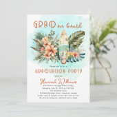 Invitation Grad à bord Surf tropical Graduation Party (Debout devant)