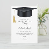 Invitation Grad cap modern graduation ceremony (Debout devant)