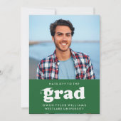 INVITATION GRAD CASQUETTES RETRO OFF À GRAD PHOTO GRAD INVITA (Devant)