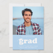 INVITATION GRAD CASQUETTES RETRO OFF À GRAD PHOTO GRAD INVITA (Devant)