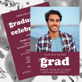 INVITATION GRAD CASQUETTES RETRO OFF À GRAD PHOTO GRAD INVITA