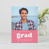 INVITATION GRAD CASQUETTES RETRO OFF À GRAD PHOTO GRAD INVITA (Debout devant)