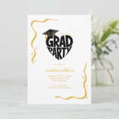 Invitation Grad de la fête du coeur (Debout devant)