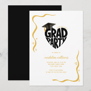 Invitation Grad de la fête du coeur