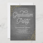 Invitation Grad Glamour 4Photo Collage Graduation (Dos)