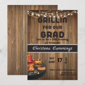 Invitation Grad & Grill Graduation Barbeque (Devant / Derrière)
