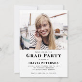 Invitation GRAD Multi Photo Collage Partie de graduation (Dos)