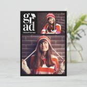 Invitation GRAD Multi Photo Collage Partie de graduation (Debout devant)