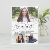 Invitation Grad Multi Photo Grad 2025 Grad Grad Grad Graduati (Debout devant)