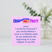 Invitation Grad Party - (Debout devant)