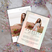 Invitation Grad party 2025 Elégant tendance