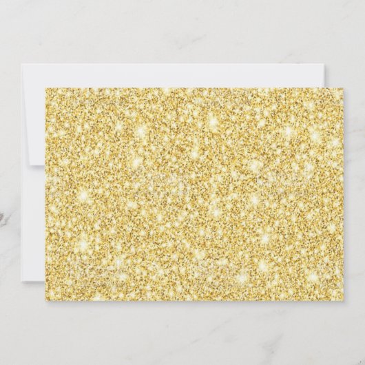 Invitation Grad Party Class of 2023 Gold Parties scintillant  (Dos)