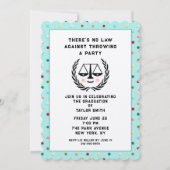 Invitation Grad Party de l'école de droit créatif (Devant)
