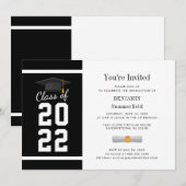 Invitation Grad Party Grad Grad Grad graduation 2025 (Devant / Derrière)