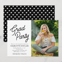 Invitation Grad Party Script photo Graduation